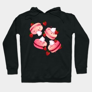 Strawberries & Cream Macarons Hoodie